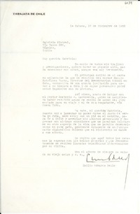 [Carta] 1952 dic. 17, La Habana, [Cuba] [a] Gabriela Mistral, Nápoles, Italia