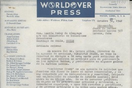 [Carta] 1942 oct. 30, Habana, Cuba [a] Lucila Godoy Alcayaga, Santiago de Chile