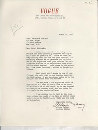 [Carta] 1946 Mar. 12, New York, [EE.UU.] [a] Gabriela Mistral, New York, [EE.UU.]