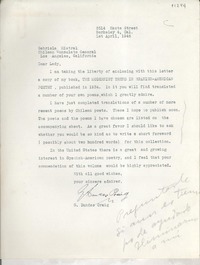 [Carta] 1946 Apr. 1, Berkeley, California, [EE.UU.] [a] Gabriela Mistral, Los Angeles, California, [EE.UU.]