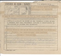 [Telegrama] 1945 nov. 16, Montreal [a] Gabriela Mistral, Petrópolis