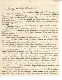 [Carta] 1935 nov., Madrid, [España] [a] Gabriela Mistral