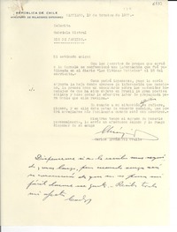 [Carta] 1937 oct. 19, Santiago [a] Gabriela Mistral, Río de Janeiro