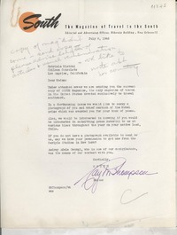 [Carta] 1946 July 8, [New Orleans], [EE.UU.] [a] Gabriela Mistral, Los Angeles, California, [EE.UU.]