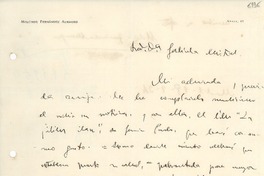[Carta] 1934 feb. 28, Madrid [a] Gabriela Mistral
