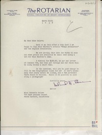 [Carta] 1948 Mar. 6, Chicago, [EE.UU.] [a] Consuelo Saleva, Santa Barbara, California, [EE.UU.]