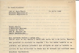 [Carta] 1948 jul. 19, Bonn, [Alemania] [a] Gabriela Mistral, Santa Barbara, Cal[ifornia]