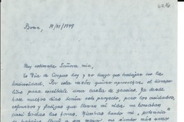 [Carta] 1949 jun. 19, Bonn, [Alemania] [a] [Gabriela Mistral]