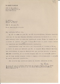 [Carta] [1949], Bonn, [Alemania] [a] Gabriela Mistral, Santa Barbara, California