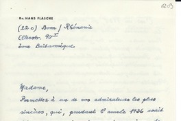 [Carta] 1946 dic. 1, Bonn, [Alemania] [a] Gabriela Mistral