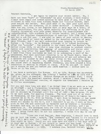 [Carta] 1950 Nov. 14, Truro, Massachusetts, [EE.UU.] [a] Gabriela [Mistral]
