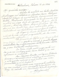 [Carta] 1946 feb. 19, Estocolmo [a] Gabriela Mistral