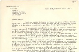 [Carta] 1946 nov. 23, Nueva York [a] Gabriela Mistral, Los Ángeles