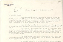 [Carta] 1948 dic. 15, México D. F. [a] Gabriela Mistral
