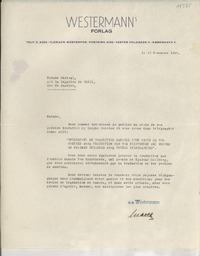 [Telegrama] 1945 nov. 19, [Brasil] [a] Westermanns Forlag, Copenhagen, Dinamarca