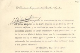 [Carta] 1942 mayo 18, Buenos Aires [a] Antonio Sagarna