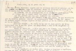 [Carta] 1950 jun. 11, Costa Rica [a] Gabriela [Mistral]