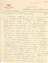 [Carta] 1944 oct. 19, Río de Janeiro [a] Gabriela Mistral