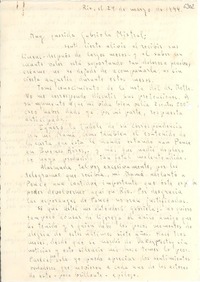 [Carta] 1944 mar. 29, Río de Janeiro [a] Gabriela Mistral