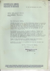 [Carta] 1947 set. 10, [Alemania] [a] Señora Doña Gabriela Mistral, Santa Bárbara, California, EE.UU.