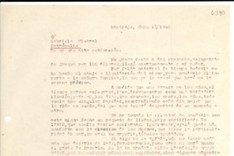 [Carta] 1945 mayo 17, Santiago, [Chile] [a] Gabriela Mistral, Petrópolis