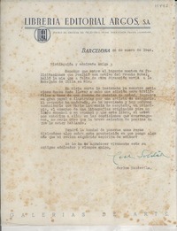 [Carta] 1946 ene. 26, Barcelona, [España] [a] [Gabriela Mistral]