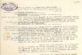 [Carta] 1945 nov. 8, Santiago, [Chile] [a] Gabriela Mistral, Petrópolis