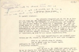 [Carta] 1945 nov. 16, Santiago, [Chile] [a] Gabriela [Mistral]