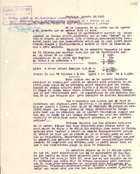 [Carta] 1943 ago. 26, Santiago [a] Gabriela Mistral