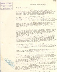 [Carta] 1944 jun. 28, Santiago [a] Gabriela Mistral
