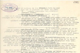 [Carta] 1947 ene. 24, Santiago [a] Gabriela Mistral, Los Ángeles, California