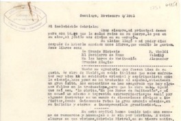 [Carta] 1951 nov. 2, Santiago, [Chile] [a] Gabriela Mistral