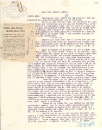 [Carta] 1952 ene. 9, Santiago, [Chile] [a] Gabriela Mistral