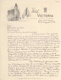 [Carta] 1946 mayo 30, New York, [EE.UU.] [a] Gabriela Mistral, Los Angeles, [EE.UU.]