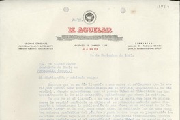 [Carta] 1945 nov. 24, Madrid, España [a] Sra. Da. Lucila Godoy, Consulado de Chile en Petrópolis, (Brasil)