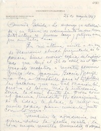 [Carta] 1947 abr. 30, Los Ángeles, California [a] Gabriela Mistral