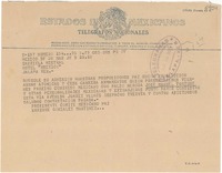 [Telegrama] 1950 mar. 28, México D. F. [a] Gabriela Mistral, Jalapa