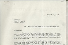 [Carta] 1958 Aug. 20, New York, [EE.UU.] [a] Aguilar, Madrid, Spain
