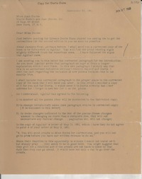 [Carta] 1961 Nov. 23, Washington, D.C., [EE.UU.] [a] Miss Joan Daves, Marie Rodell and Joan Daves, Inc., New York, [EE.UU.]