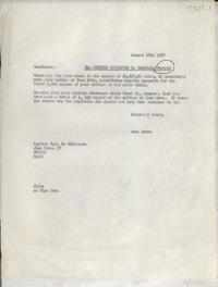 [Carta] 1959 Aug. 18, [New York, Estados Unidos] [a] Aguilar S. A. de ediciones, Juan Bravo 38, Madrid, Spain
