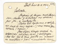 [Carta] 1934 ene. 30, Inglaterra [a] Gabriela Mistral