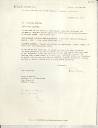 [Carta] 1973 Dec. 14, New York, [EE.UU.] [al] Señor M. Aguilar, Aguilar S. A. de Ediciones, Madrid, Spain