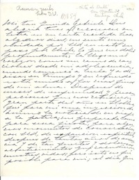 [Carta] 1954 dic., Santiago, [Chile] [a] Gabriela [Mistral]