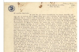 [Carta] 1938 feb. 22, Viña del Mar, [Chile] [a] Gabriela [Mistral]