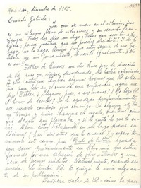 [Carta] 1955 dic., Montevideo [a] Gabriela Mistral