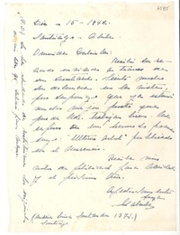[Carta] 1942 dic. 15, Santiago, Chile [a] Gabriela [Mistral]