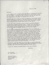 [Carta] 1964 Apr. 15, [EE.UU.] [a] Editorial Gredos, Madrid, [Spain]