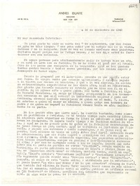 [Carta] 1942 dic. 30, New York [a] Gabriela Mistral