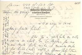 [Carta] 1946 mayo 11, New York [a] Gabriela Mistral