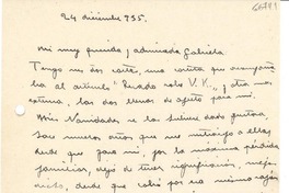 [Carta] 1935 dic. 24, España [a] Gabriela Mistral